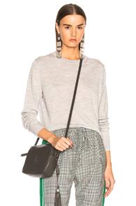Acne Studios Norma Sheer Sweater In Gray