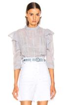 Isabel Marant Etoile Anny Top In Blue