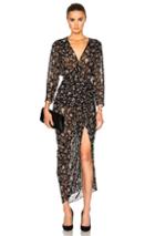 Veronica Beard Merrill Drawstring Dress In Black,floral
