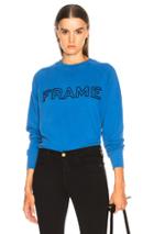 Frame Logo Sweatshirt In Blue