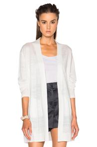 Acne Studios Paulin Linen Cardigan In White