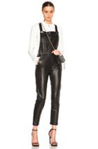 Carolina Ritz Leather 90 Jumpsuit In Black