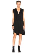 Isabel Marant Etoile Nicky Heavy Crepe Dress In Black