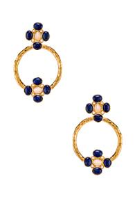Christie Nicolaides Cruz Earrings In Blue,metallic