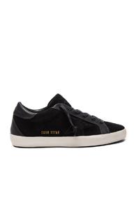 Golden Goose Bespoke Leather Superstar Sneakers In Black