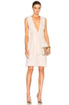 Tome Deep V Dress In Pink