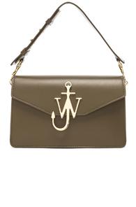 Jw Anderson Logo Purse In Green