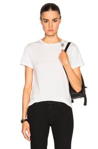 Saint Laurent Tiger Stamp Tee In White