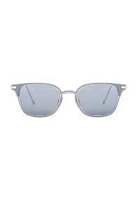 Thom Browne Square Frame Sunglasses In Gray
