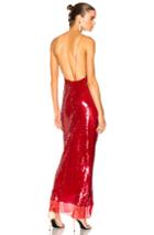 Stella Mccartney Bernice Sequin Maxi Dress In Red