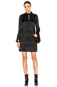 Derek Lam 10 Crosby High Collar Dress In Black