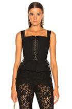 Dolce & Gabbana Corset Tank Top In Black