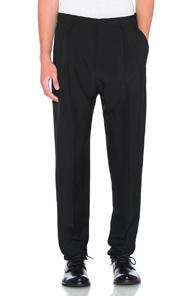Lanvin Pleated Trousers In Black
