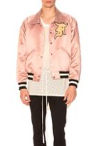 Fear Of God Satin Coaches Jacket In Pink