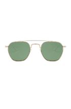 Barton Perreira Doyen Sunglasses In Green,metallic