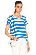 Current/elliott Carly Tee In Blue,stripes
