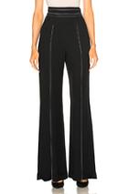 Wes Gordon High Waisted Pant In Black
