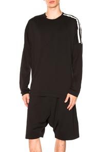 Y-3 Yohji Yamamoto 3-stripes Tee In Black