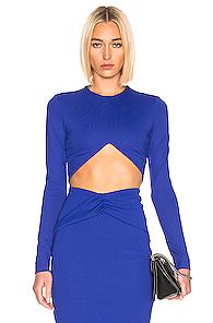 Haider Ackermann Cropped Top In Blue