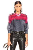 Adidas By Alexander Wang Photocopy Long Sleeve Tee In Stripes,red,gray
