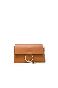 Chloe Small Grained Calfskin Faye Shoulder Bag In Brown