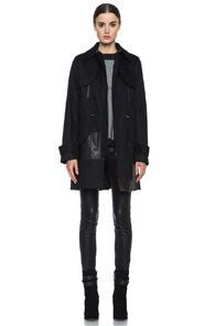 Thakoon Addition Drawstring Trench In Black