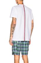 Thom Browne Pique Classic Short Sleeve Tee In White
