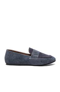 Newbark Claude Suede Loafers In Blue