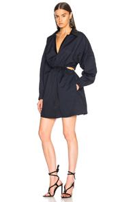 Stella Mccartney Myla Cutout Cinched Waist Mini Dress In Blue