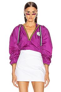 Acne Studios Osaze Face Hoodie In Purple