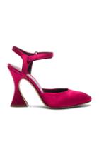 Sies Marjan Satin Elga Ankle Strap Heels In Pink