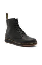 Dr. Martens Newton 8 Eye Leather Boots In Black