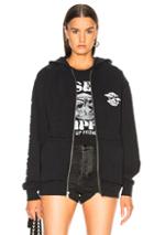 Local Authority For Fwrd Trippin' Zip Hoodie In Black