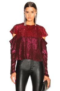 Retrofete Mandy Top In Red