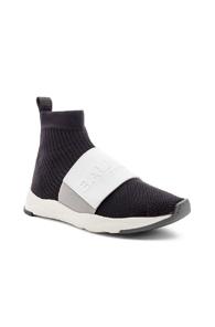 Balmain Running Sock Sneakers In Black