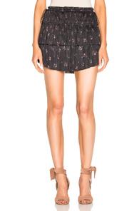 Ulla Johnson Pippa Skirt In Black,floral