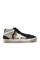 Golden Goose Velvet Mid Star Sneakers In Neutrals