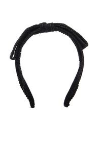 Maison Michel Kety Perforated Headband In Black