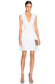 L'agence Gabby Dress In White