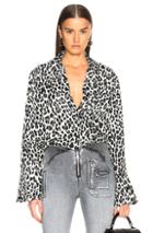 Rta Yvonne Top In Animal Print,gray,white