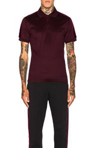 Alexander Mcqueen Mercerized Jersey Polo In Red