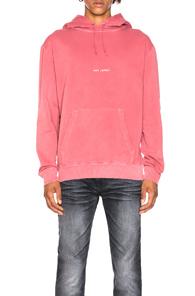 Saint Laurent Raglan Hoodie In Pink