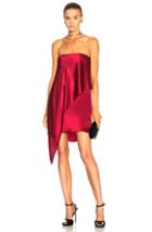 Michelle Mason For Fwrd Strapless Dress In Red