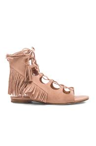Sigerson Morrison Suede Azzia Sandals In Neutrals