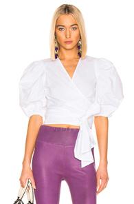 Ganni Olayan Top In White