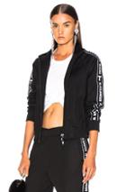 T By Alexander Wang Shrunken Track Jacket In Black