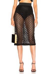 Dolce & Gabbana Knit Midi Skirt In Black