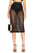 Dolce & Gabbana Knit Midi Skirt In Black