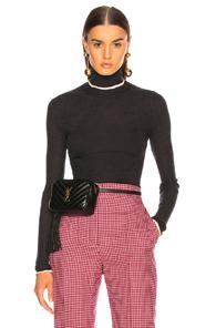 Acne Studios Turtleneck Knit Top In Gray