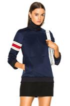 J.w. Anderson Swing Hem Sweatshirt In Blue,stripes